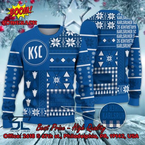 Karlsruher SC Big Logo Ugly Christmas Sweater