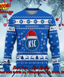 karlsruher sc logo santa hat ugly christmas sweater 2 goBUp