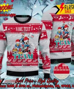 Liverpool Disney Characters Personalized Name Ugly Christmas Sweater