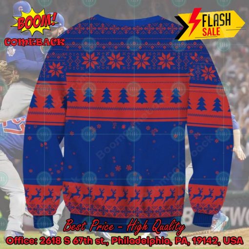 MLB Chicago Cubs Sneaky Grinch Ugly Christmas Sweater