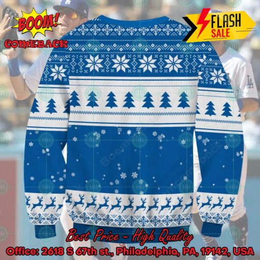 MLB Los Angeles Dodgers Sneaky Grinch Ugly Christmas Sweater