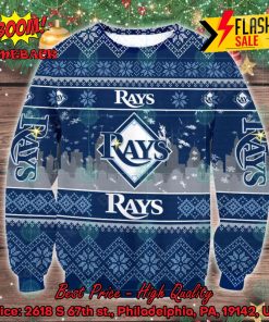 MLB Tampa Bay Rays Big Logo Ugly Christmas Sweater