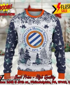 montpellier hsc big logo pine trees ugly christmas sweater 2 XaEqE