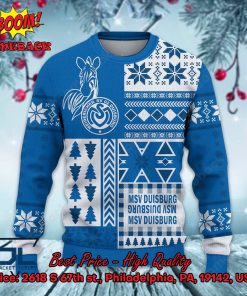 msv duisburg big logo ugly christmas sweater 2 3q1GE