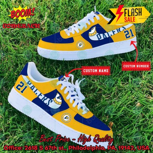 NBA Indiana Pacers Personalized Nike Air Force Sneakers