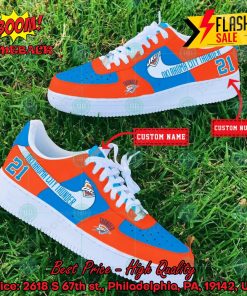 NBA Oklahoma City Thunder Personalized Nike Air Force Sneakers