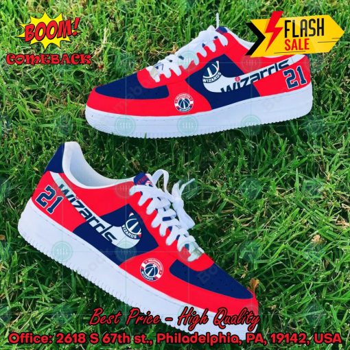 NBA Washington Wizards Personalized Nike Air Force Sneakers
