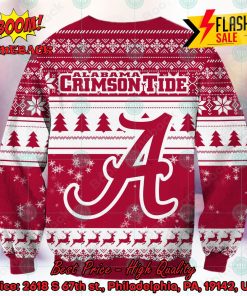 NCAA Alabama Crimson Tide Logo Sneaky Grinch Ugly Christmas Sweater