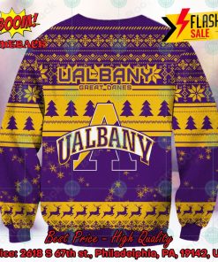 NCAA Albany Great Danes Sneaky Grinch Ugly Christmas Sweater