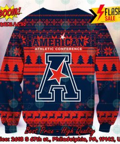 NCAA American Athletic Conference Sneaky Grinch Ugly Christmas Sweater