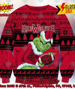 NCAA Arkansas State Red Wolves Sneaky Grinch Ugly Christmas Sweater