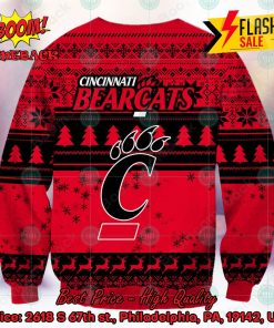 NCAA Cincinnati Bearcats Sneaky Grinch Ugly Christmas Sweater