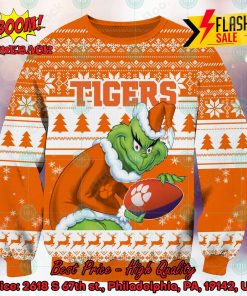 NCAA Clemson Tigers Sneaky Grinch Ugly Christmas Sweater