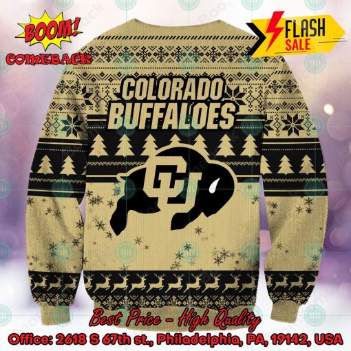 NCAA Colorado Buffaloes Sneaky Grinch Ugly Christmas Sweater