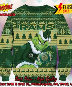 NCAA Colorado State Rams Sneaky Grinch Ugly Christmas Sweater