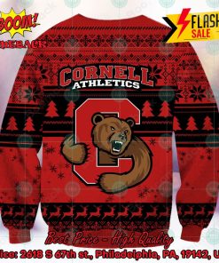 ncaa cornell big red sneaky grinch ugly christmas sweater 2 3H28r