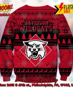 ncaa davidson wildcats sneaky grinch ugly christmas sweater 2 gOHOq