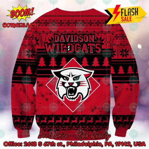 NCAA Davidson Wildcats Sneaky Grinch Ugly Christmas Sweater