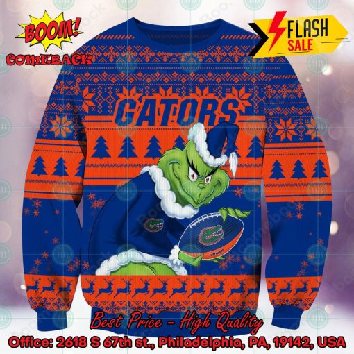 NCAA Florida Gators Sneaky Grinch Ugly Christmas Sweater