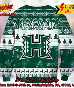 ncaa hawaii rainbow warriors sneaky grinch ugly christmas sweater 2 xjalr