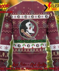 ncaa lorida state seminoles grinch hand christmas light ugly christmas sweater 2 KEr4c