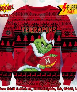 NCAA Maryland Terrapins Sneaky Grinch Ugly Christmas Sweater