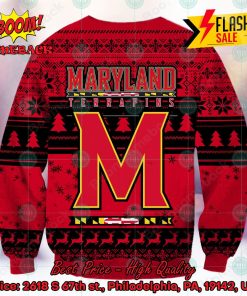 ncaa maryland terrapins sneaky grinch ugly christmas sweater 2 NQTAl