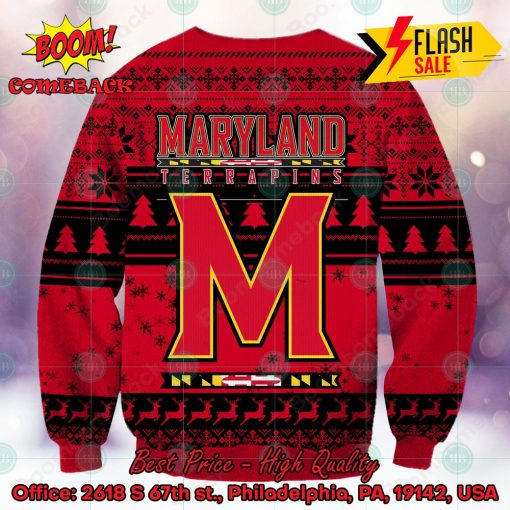 NCAA Maryland Terrapins Sneaky Grinch Ugly Christmas Sweater