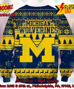 ncaa michigan wolverines logo sneaky grinch ugly christmas sweater 2 jiLiv
