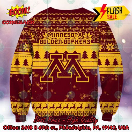 NCAA Minnesota Golden Gophers Sneaky Grinch Ugly Christmas Sweater