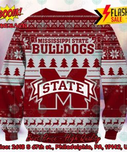 NCAA Mississippi State Bulldogs Sneaky Grinch Ugly Christmas Sweater