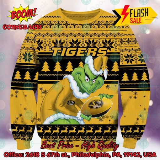 NCAA Missouri Tigers Sneaky Grinch Ugly Christmas Sweater