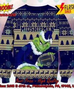 NCAA Navy Midshipmen Sneaky Grinch Ugly Christmas Sweater