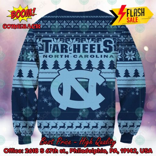 NCAA North Carolina Tar Heels Sneaky Grinch Ugly Christmas Sweater