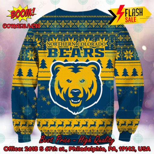 NCAA Northern Colorado Bears Sneaky Grinch Ugly Christmas Sweater