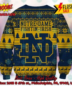 NCAA Notre Dame Fighting Irish Sneaky Grinch Ugly Christmas Sweater