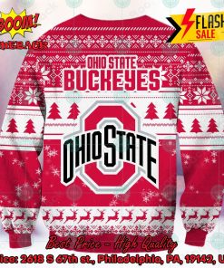 ncaa ohio state buckeyes logo sneaky grinch ugly christmas sweater 2 Z4kFN