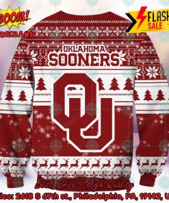 NCAA Oklahoma Sooners Sneaky Grinch Ugly Christmas Sweater