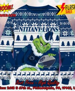 NCAA Penn State Nittany Lions Logo Sneaky Grinch Ugly Christmas Sweater