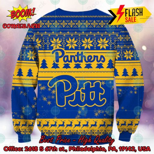 NCAA Pittsburgh Panthers Sneaky Grinch Ugly Christmas Sweater