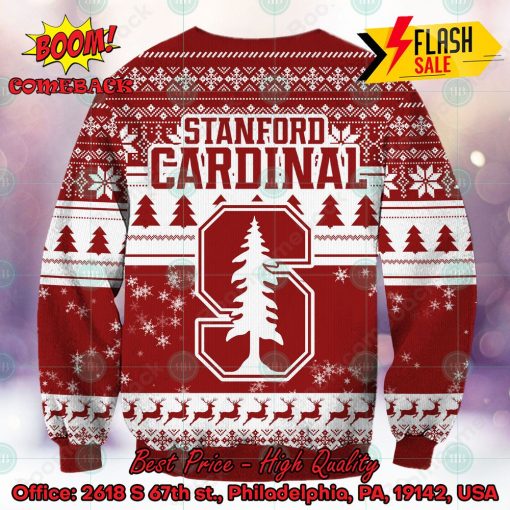 NCAA Stanford Cardinal Sneaky Grinch Ugly Christmas Sweater