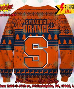 NCAA Syracuse Orange Sneaky Grinch Ugly Christmas Sweater