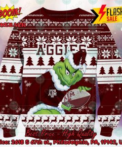 NCAA Texas A&M Aggies Sneaky Grinch Ugly Christmas Sweater