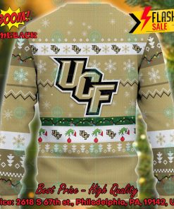 NCAA UCF Knights Grinch Hand Christmas Light Ugly Christmas Sweater