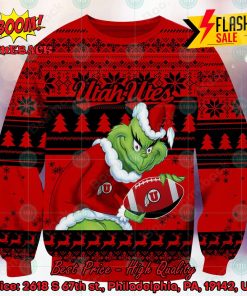 NCAA Utah Utes Sneaky Grinch Ugly Christmas Sweater