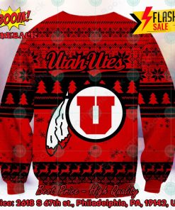 NCAA Utah Utes Sneaky Grinch Ugly Christmas Sweater