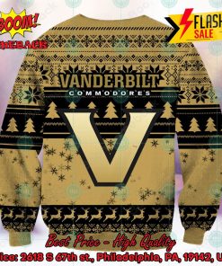 ncaa vanderbilt commodores sneaky grinch ugly christmas sweater 2 qtycB