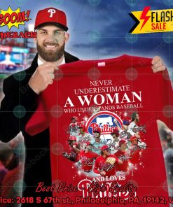 Never Underestimate A Woman Who Understands Baseball And Loves Phillies Shirt