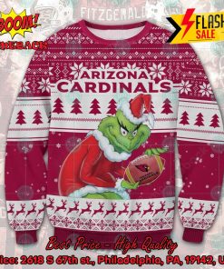 NFL Arizona Cardinals Sneaky Grinch Ugly Christmas Sweater