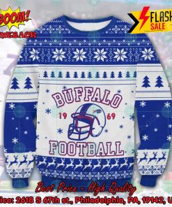 NFL Buffalo Bills Football 1969 Helmet Ugly Christmas Sweater